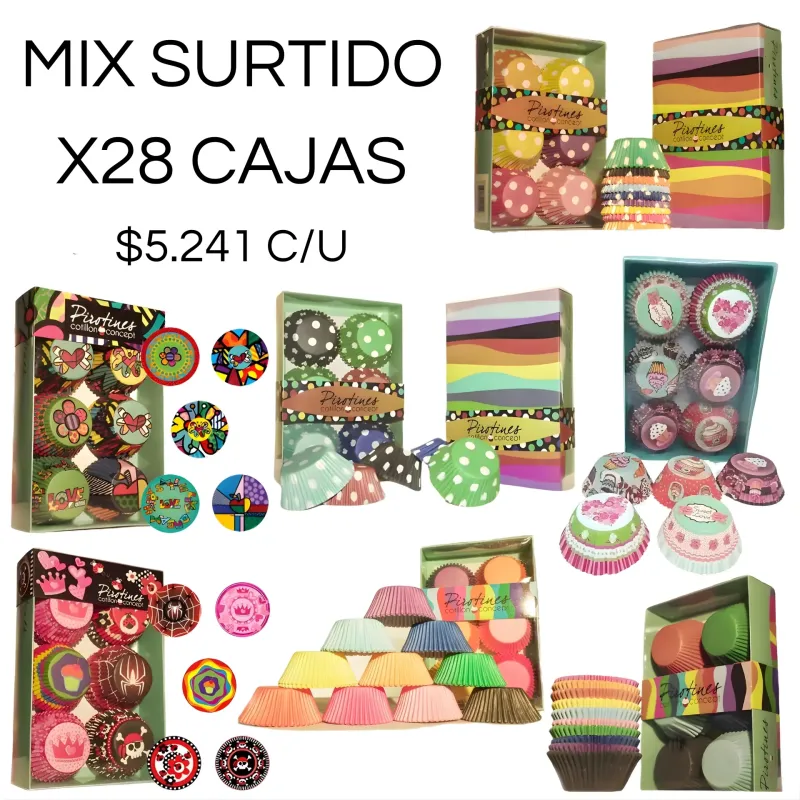 MIX PIROTINES N°10 X28 CAJAS SURTIDAS 4 X MODELO